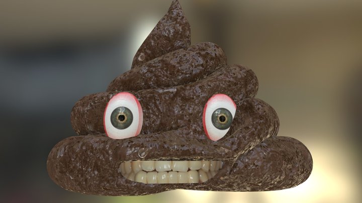Poop Emoji - I'm Sorry (not sorry) 3D Model