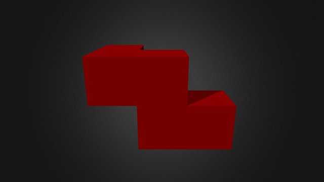 Puzzle Cube Red 3D Model
