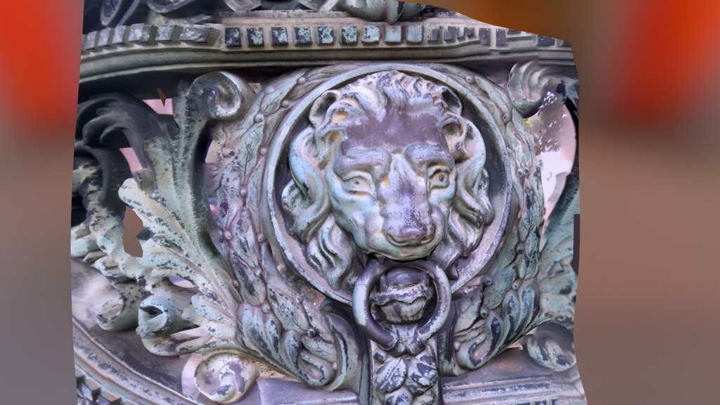 Lion Face on Gate