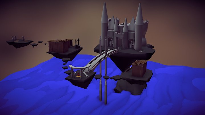 TA01 - Imaginary Citadel w/ Dark Souls reference 3D Model