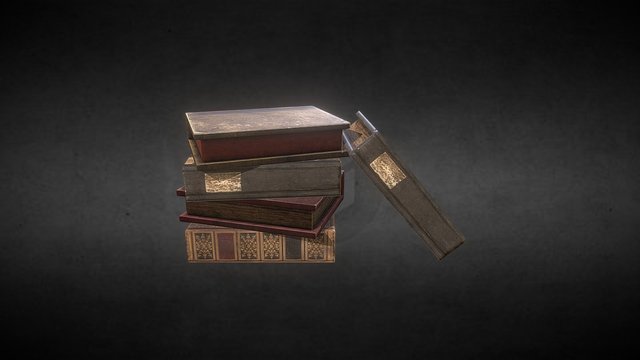 Books 3D Model