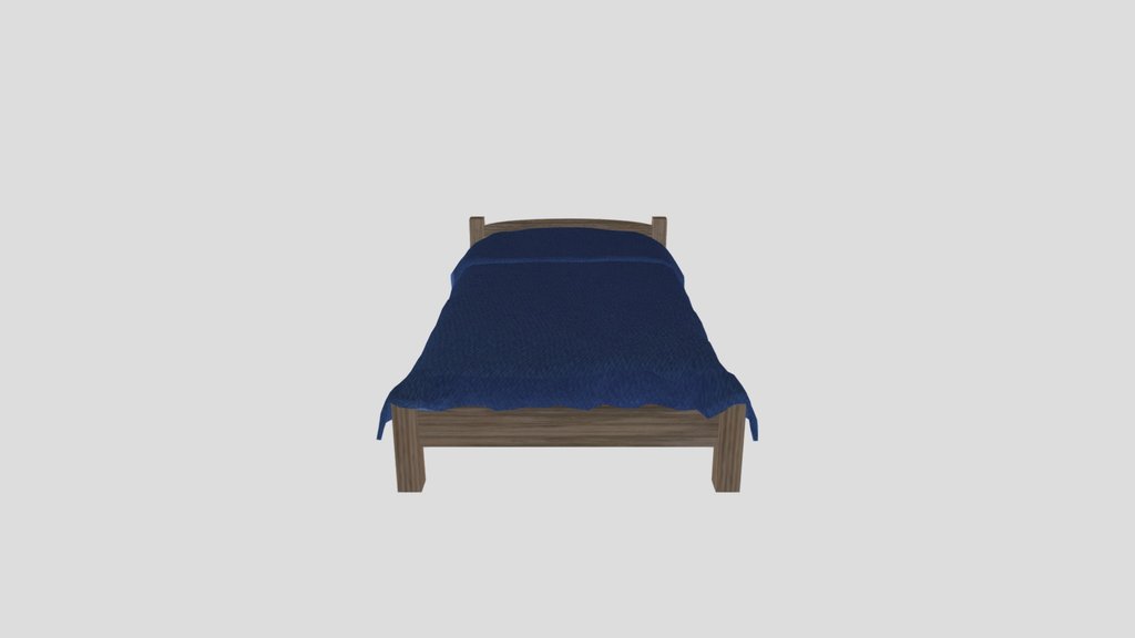 Simple Wooden Bed