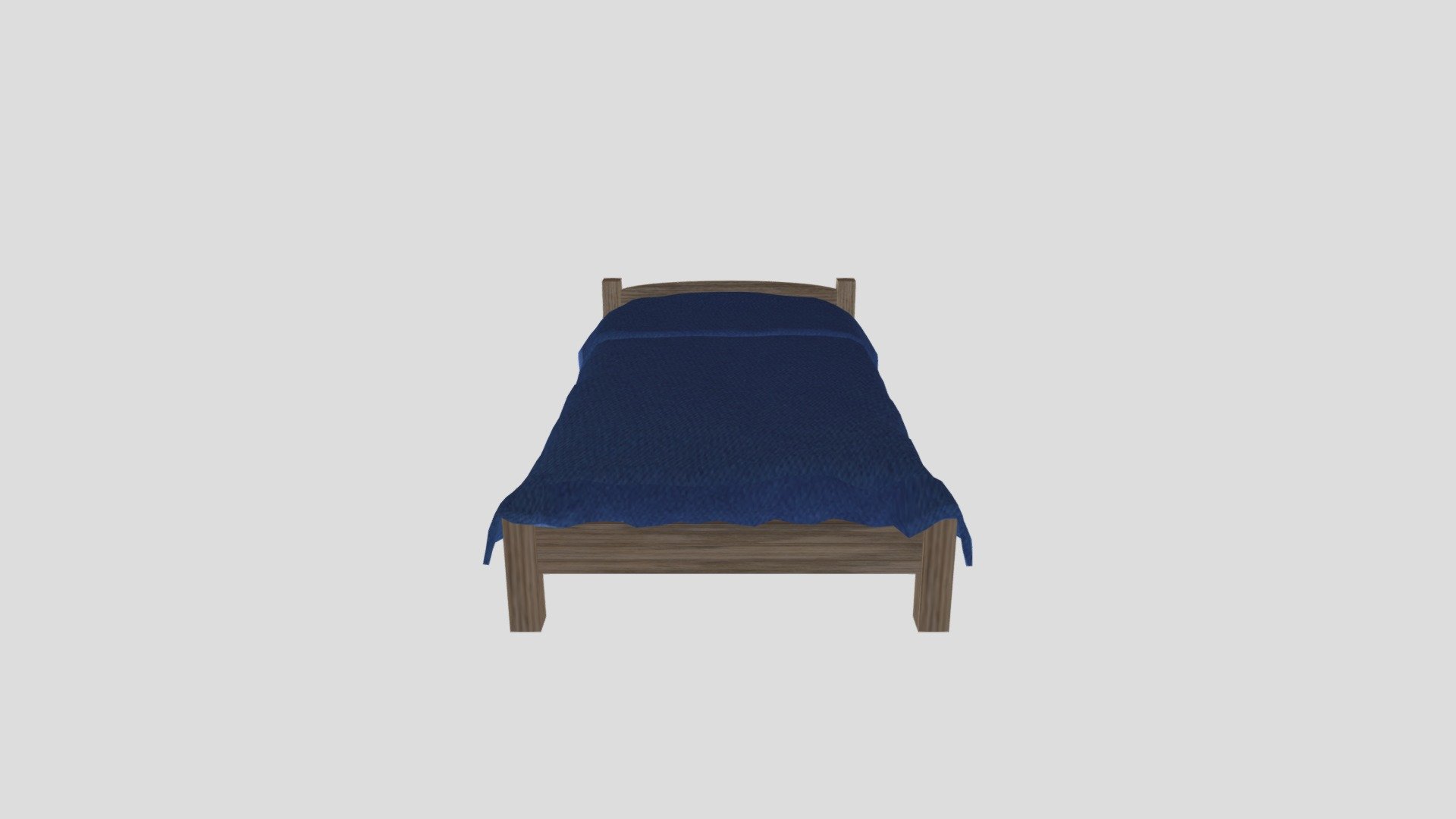 Simple Wooden Bed - Download Free 3D model by Andreea.Mrn [79283d4 ...