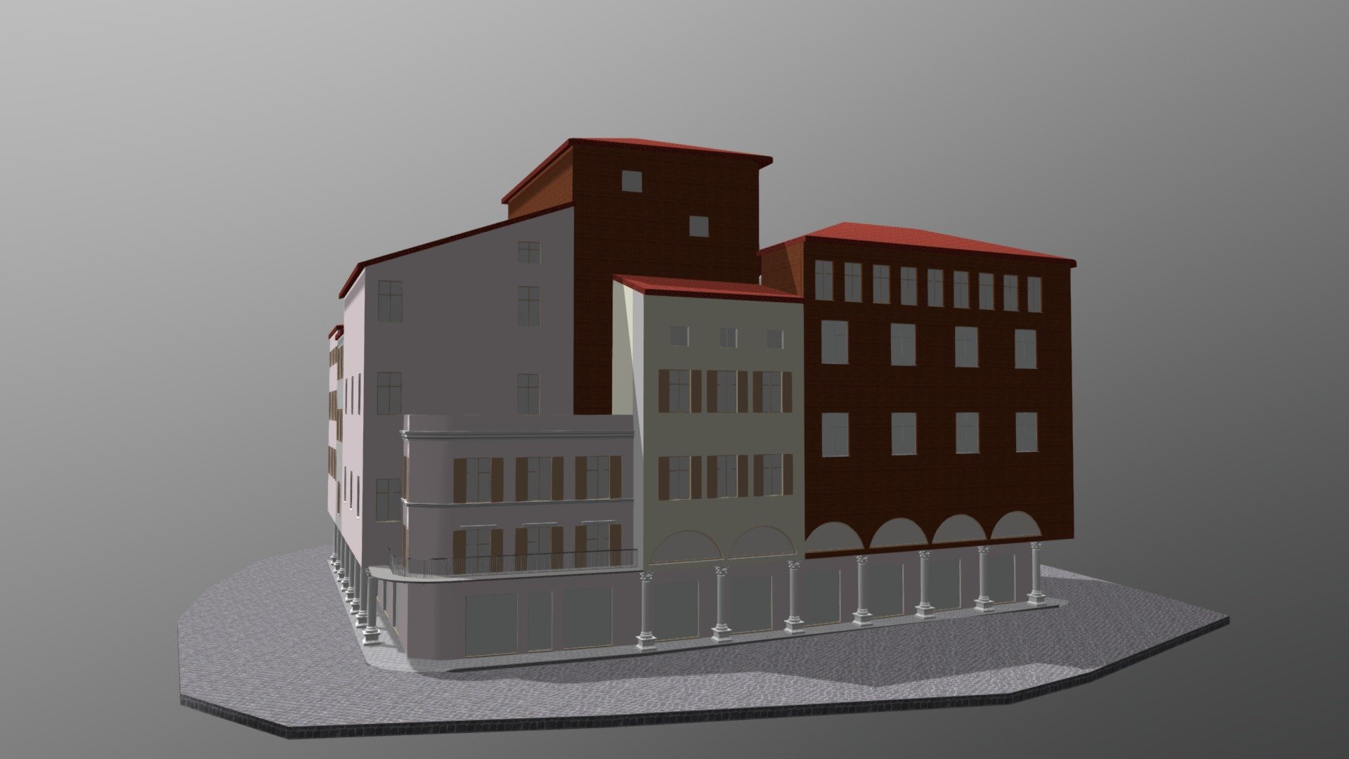 Example of italian building types - 3D model by politecnica [7929143 ...