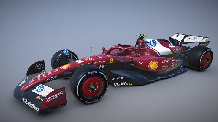 F1 2025 Ferrari SF-25 3D Model
