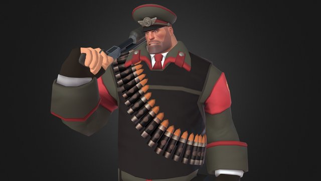 Officer Heavy 3D Model