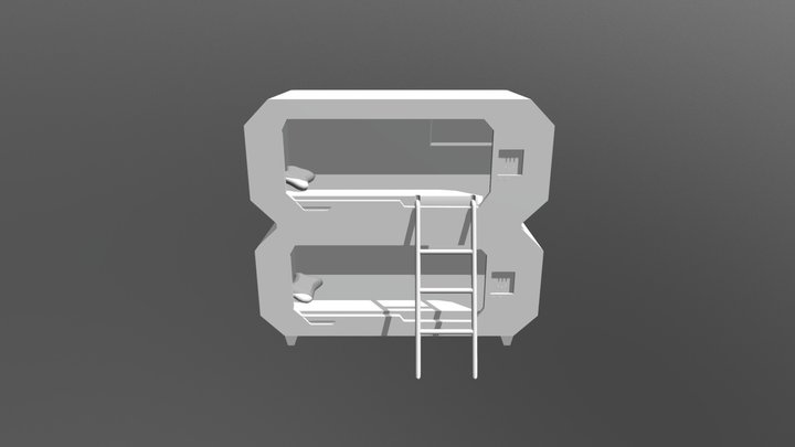 Week 2 prop Space bed 3D Model