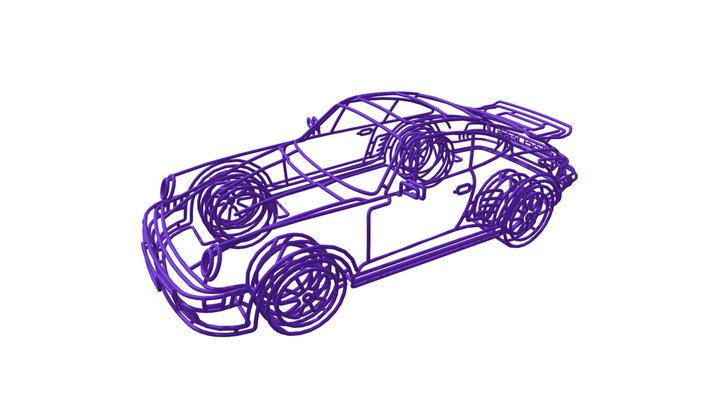 BRC001-PORSCHE-930-TURBO-LOOK 3D Model