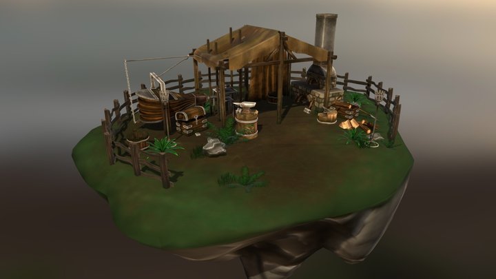 A Blacksmith's Isle 3D Model