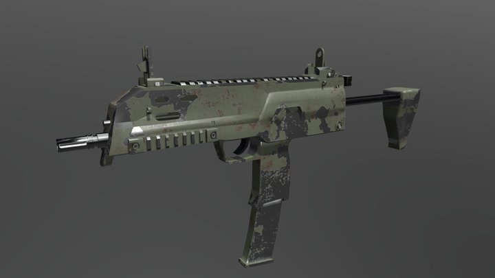 Mp7 (WW2 Themed) 3D Model