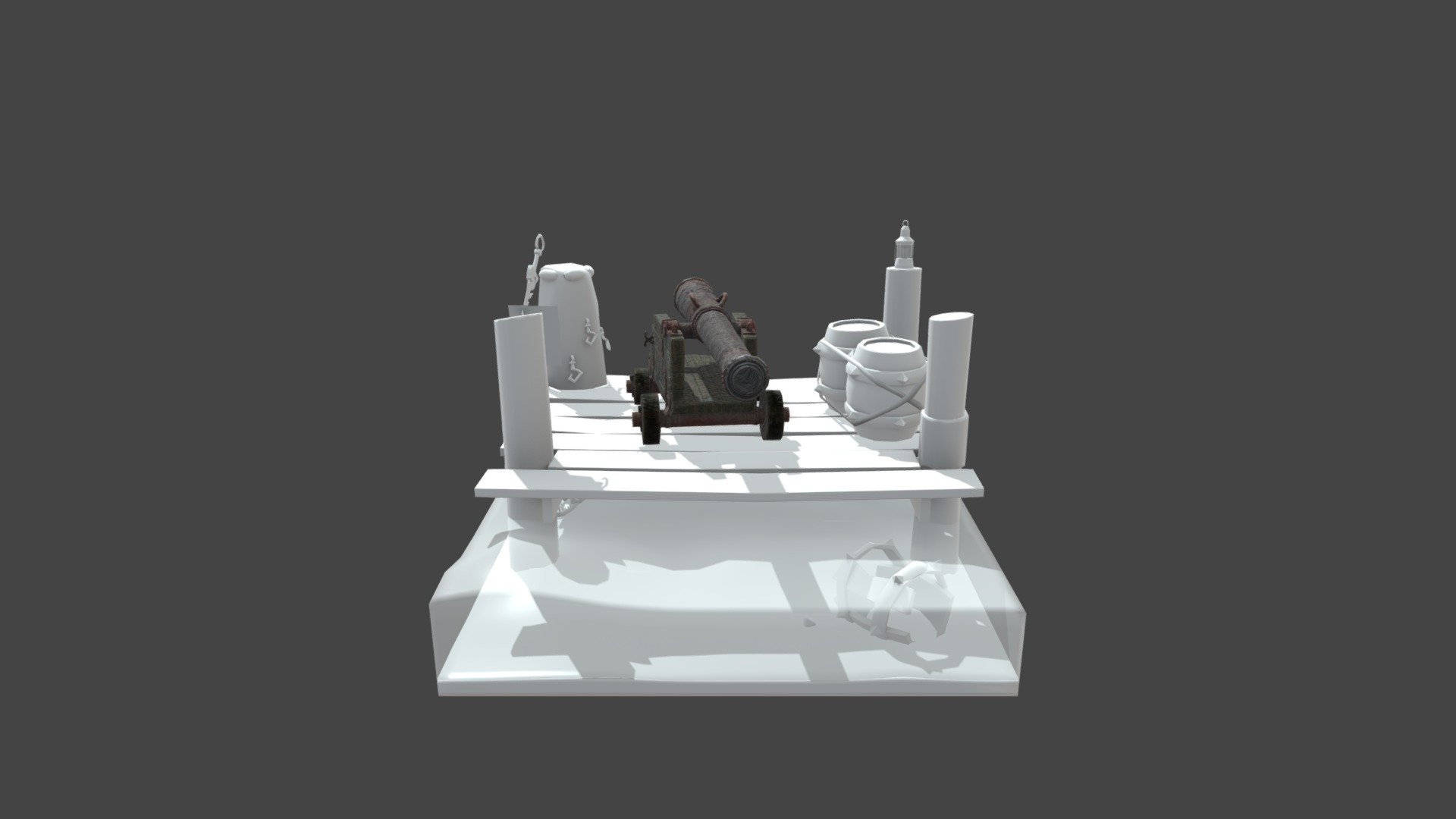 Enviornment Bake with Textured Cannon