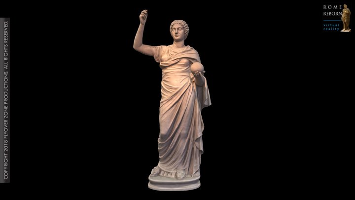 3D rendering of Faustina Minor