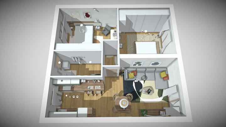 Unit 4 - Apartment 3D Model