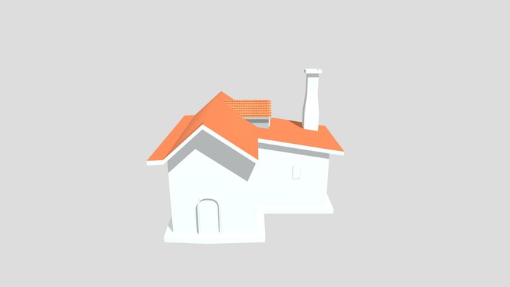 Cartoon Hut 3D Model