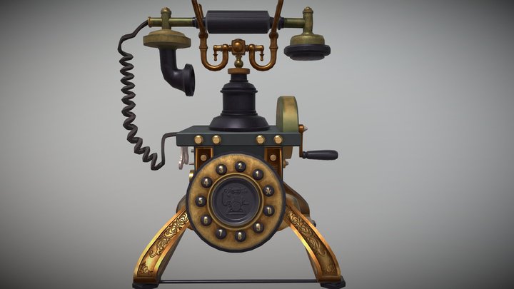 Antique Telephone 3D Model