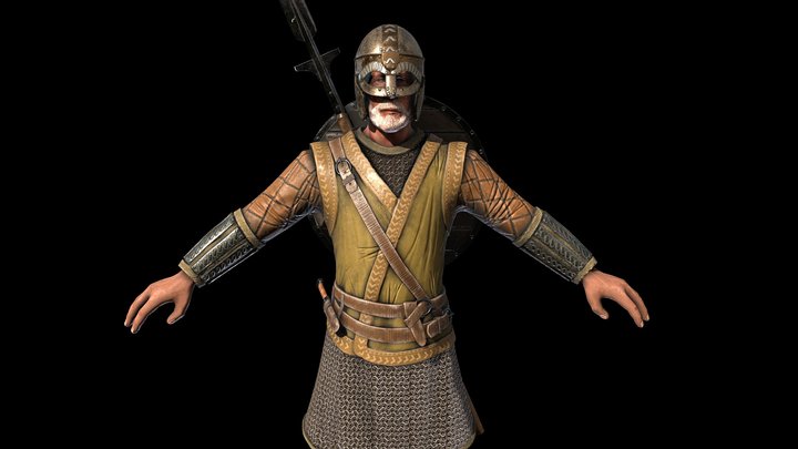 Viking - rigged for animation 3D Model