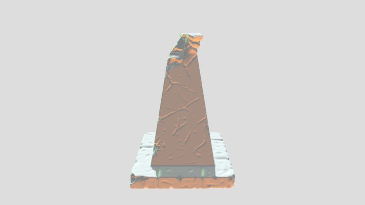 Broken Column 3D Model