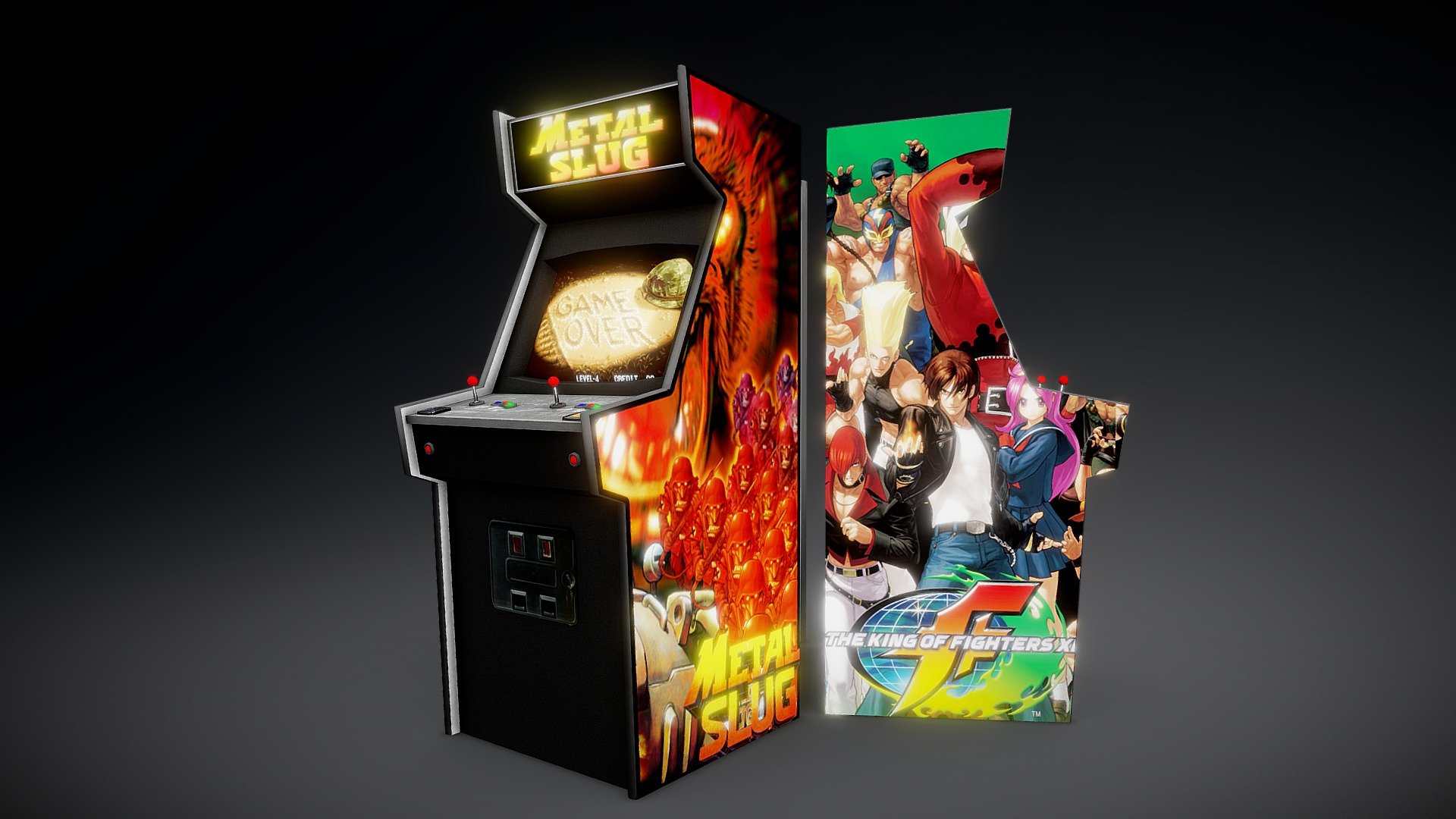 Arcade Cabinets - 3D model by Lux87 [7932358] - Sketchfab