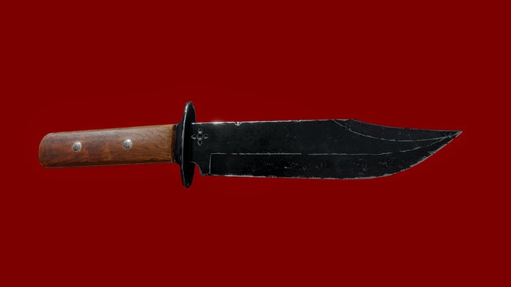 Bowie knife 3D Model