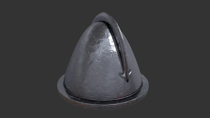 Realistic Knight Helmet 3D Model