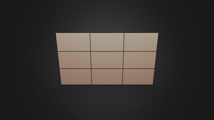 3x3 Plasma Screens 3D Model