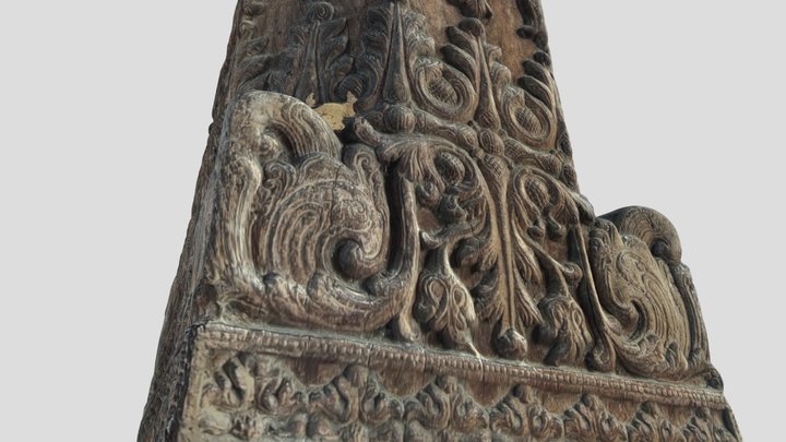 Carved Pillar, Magul Maduwa 3D Model