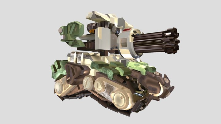 Bastion Assault Mode (First Textured Model 4 me) 3D Model