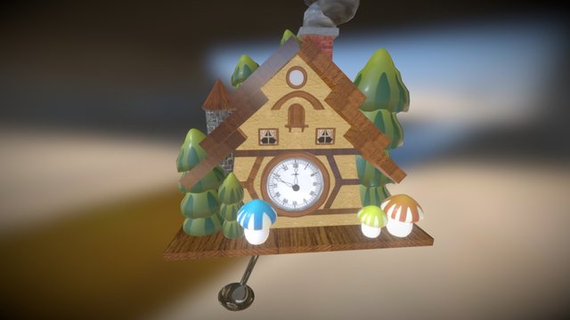 Cucu Clock 3D Model