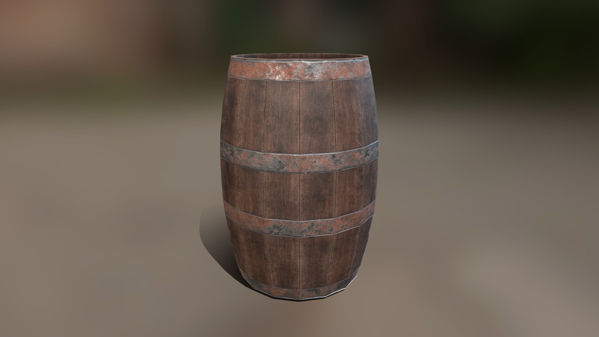 3D model Barrel Low Poly Game Assets - This is a 3D model of the Barrel Low Poly Game Assets. The 3D model is about a stack of coins.