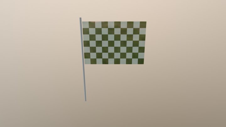 WhammyCo Checkered Flag 3D Model