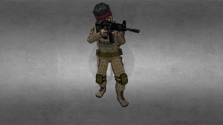 lowpoly_soldier 3D Model