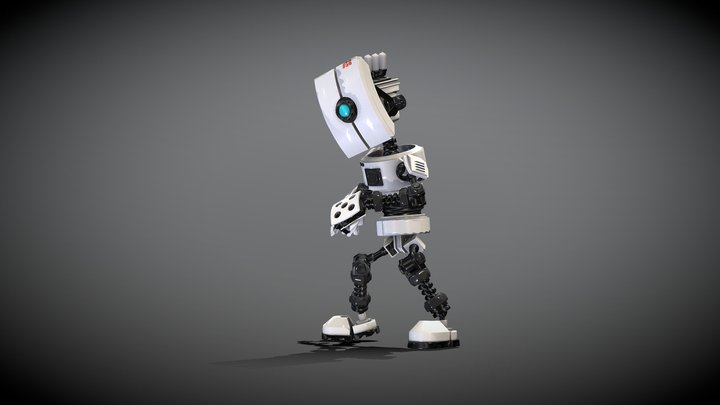 Cyberpunk Robot 3D Model