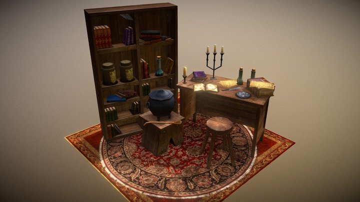 Witch Lab 3D Model