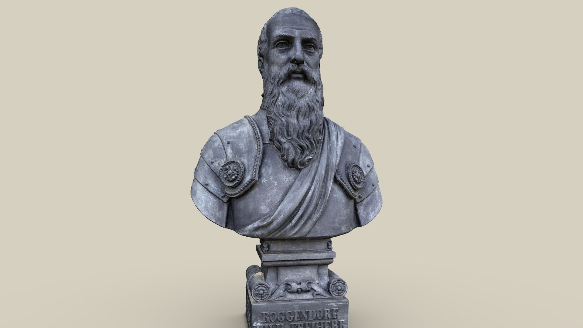 Büste Roggendorf — Sketchfab embed 3D viewer