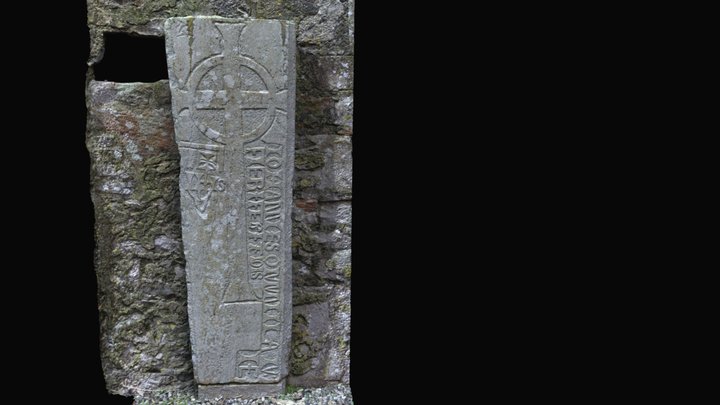 Rathfran Abbey Cross-Slab (MA015-031007-) – Modello 3D gratuito STL