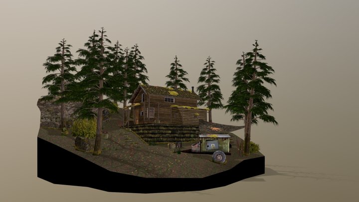 DAE Diorama - Forest Loner 3D Model