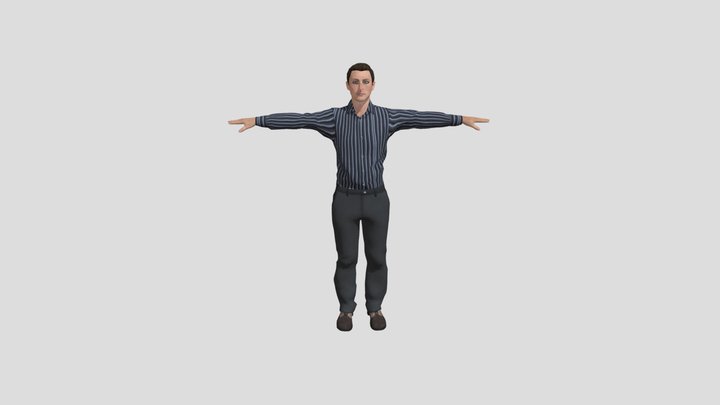Male civilian v2 3D Model