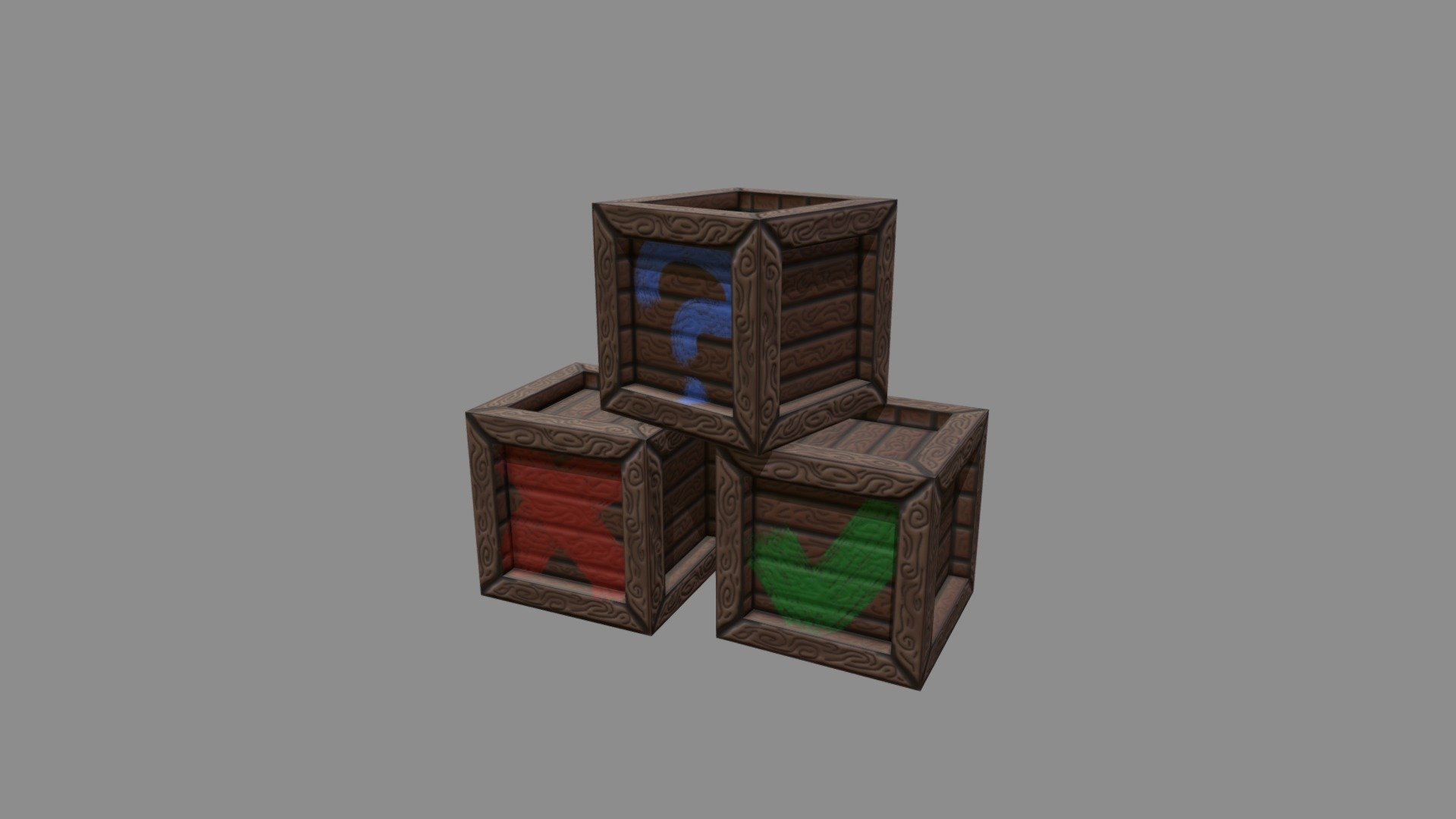 Handpainted crates