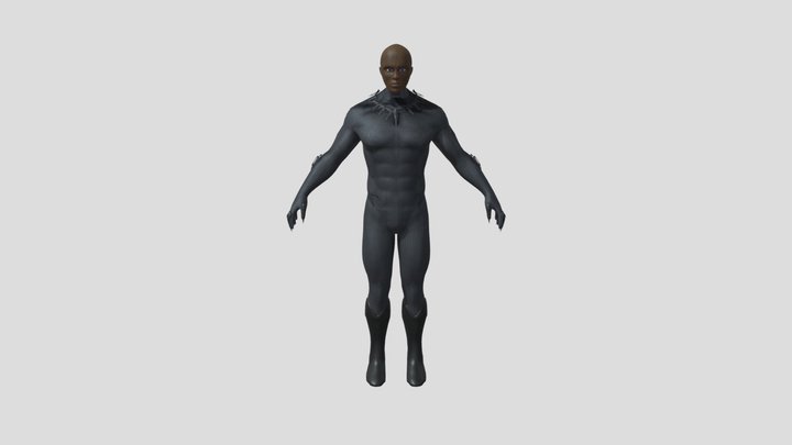 Black Panther Sculpt 3D Model