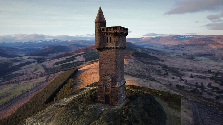 Airlie Monument, Kirriemuir, Scotland 3D Model
