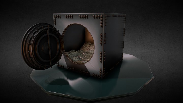 Bank vault 3D Model