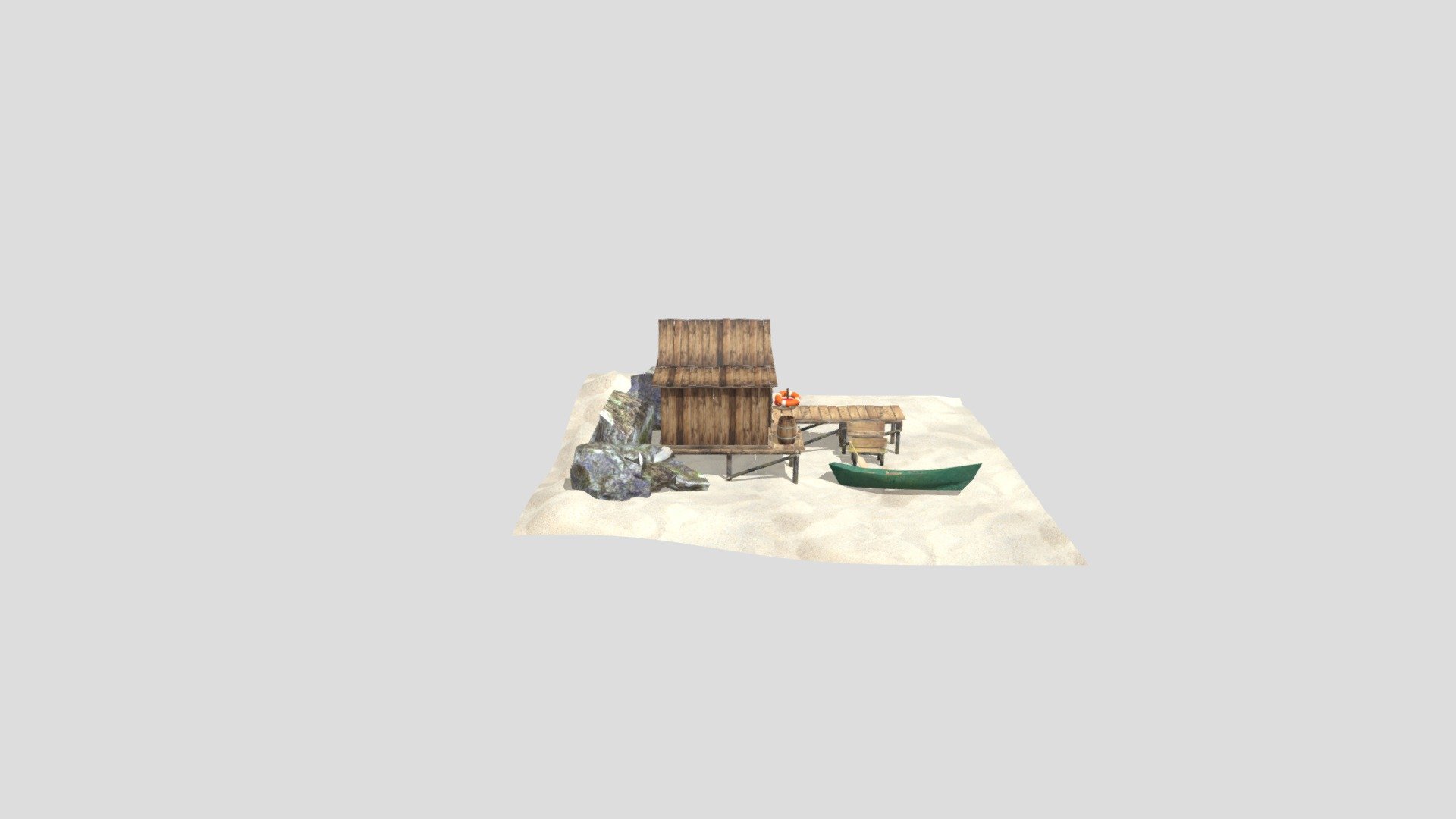 Fishing House 3D model by vashisht [793c7b0] Sketchfab