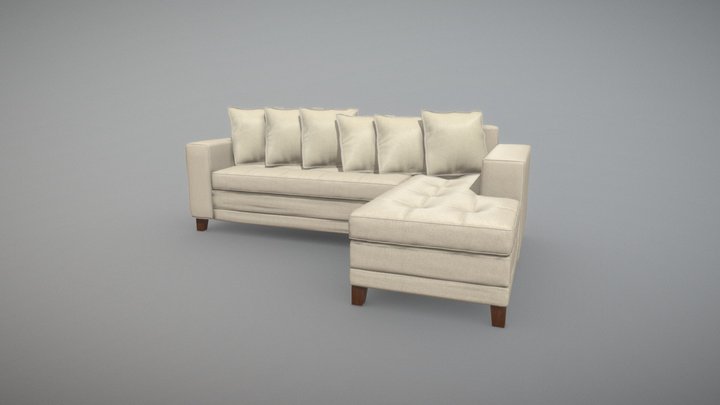 Sofá Seccional Living Factory Venecia 5 Cuerpos 3D Model