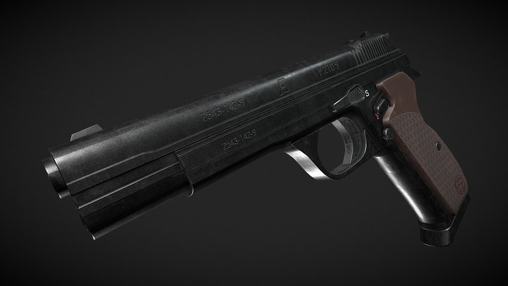 SIG P210 Pistol – Kostenloses 3D-Modell STL