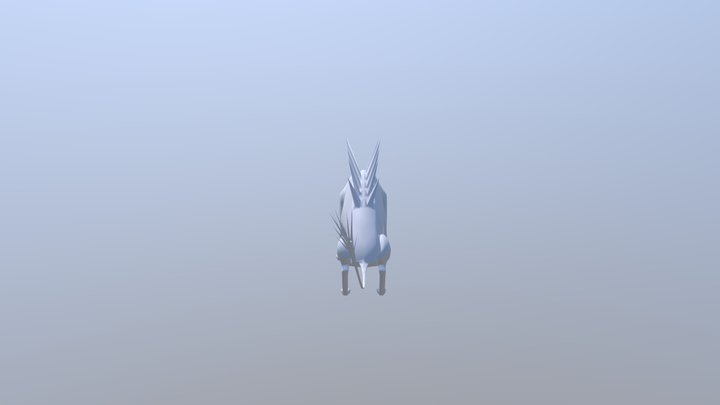 Alien Wolf Enemy Idle Animation 3D Model