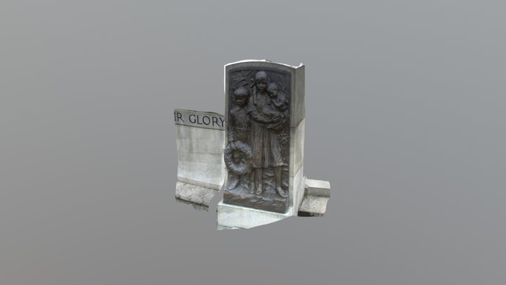 PortSunlight Statue Children 3D Model