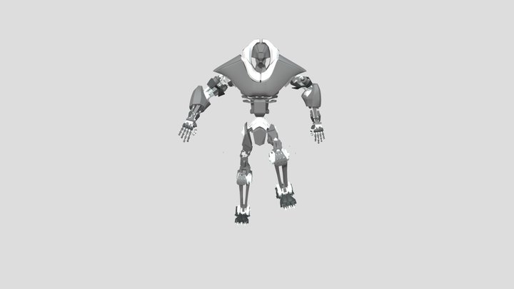 Droid Rigged 3D Model