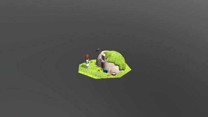 1061448061 張芸瑄 熊熊遇見你的家 3D Model
