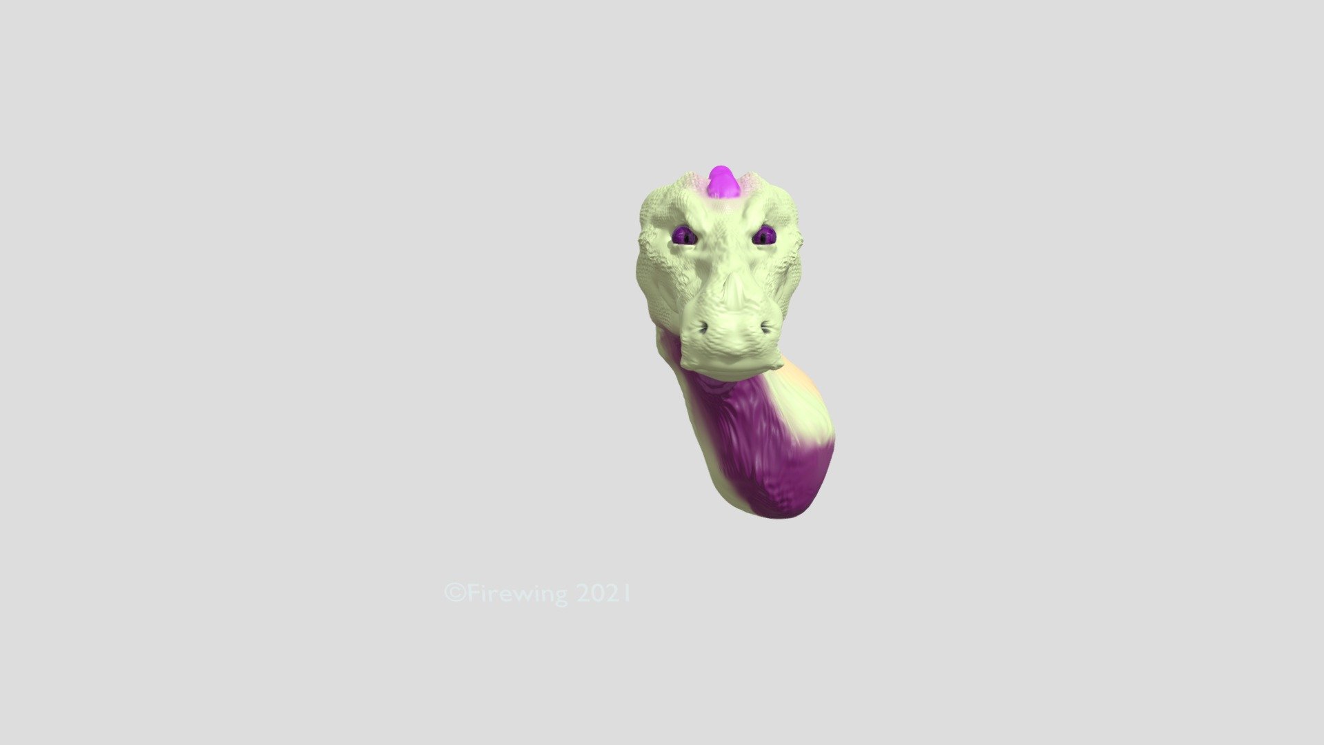 Skylar (3D dragon headshot)