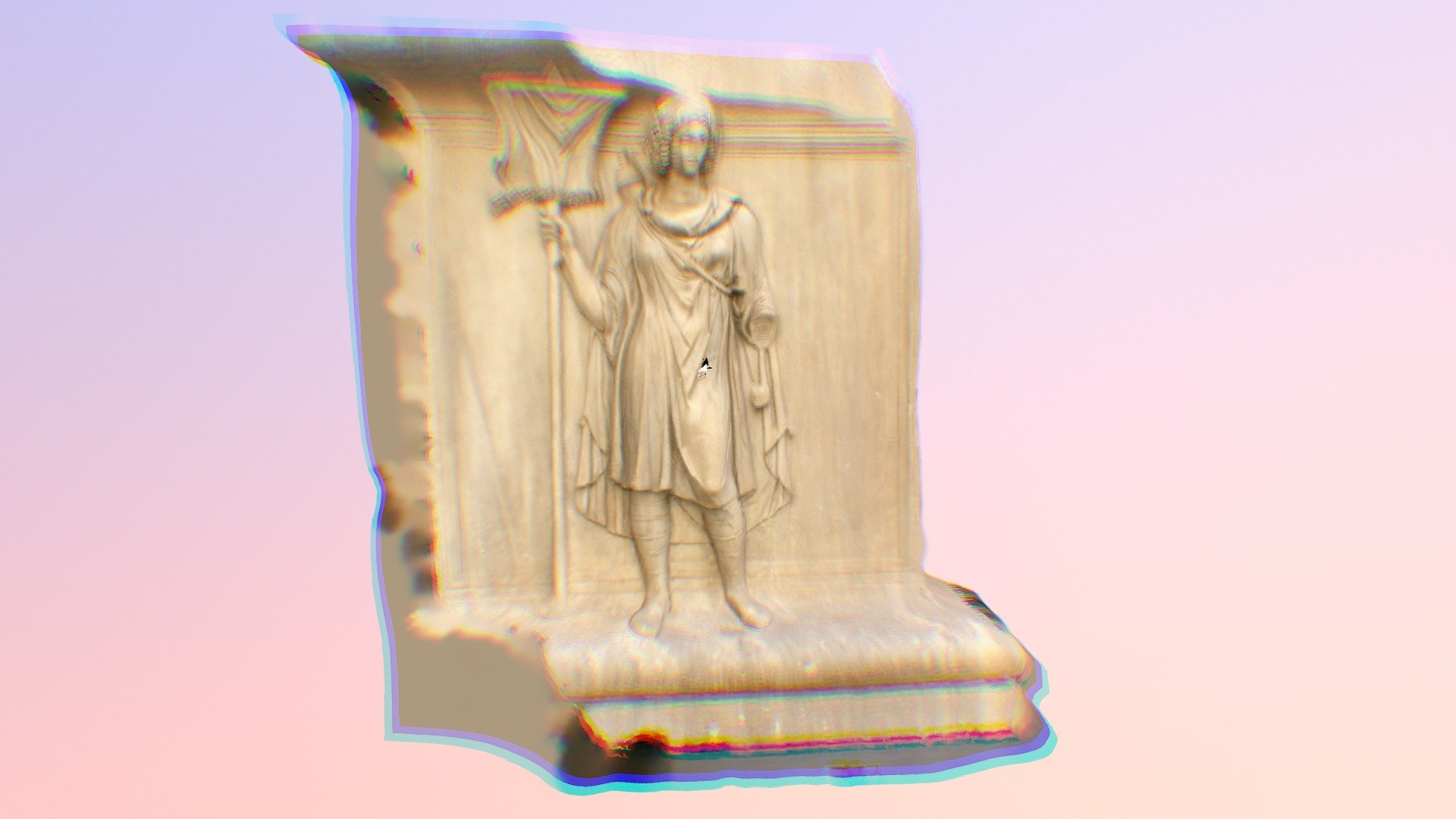 Statue cour du Capitole Rome